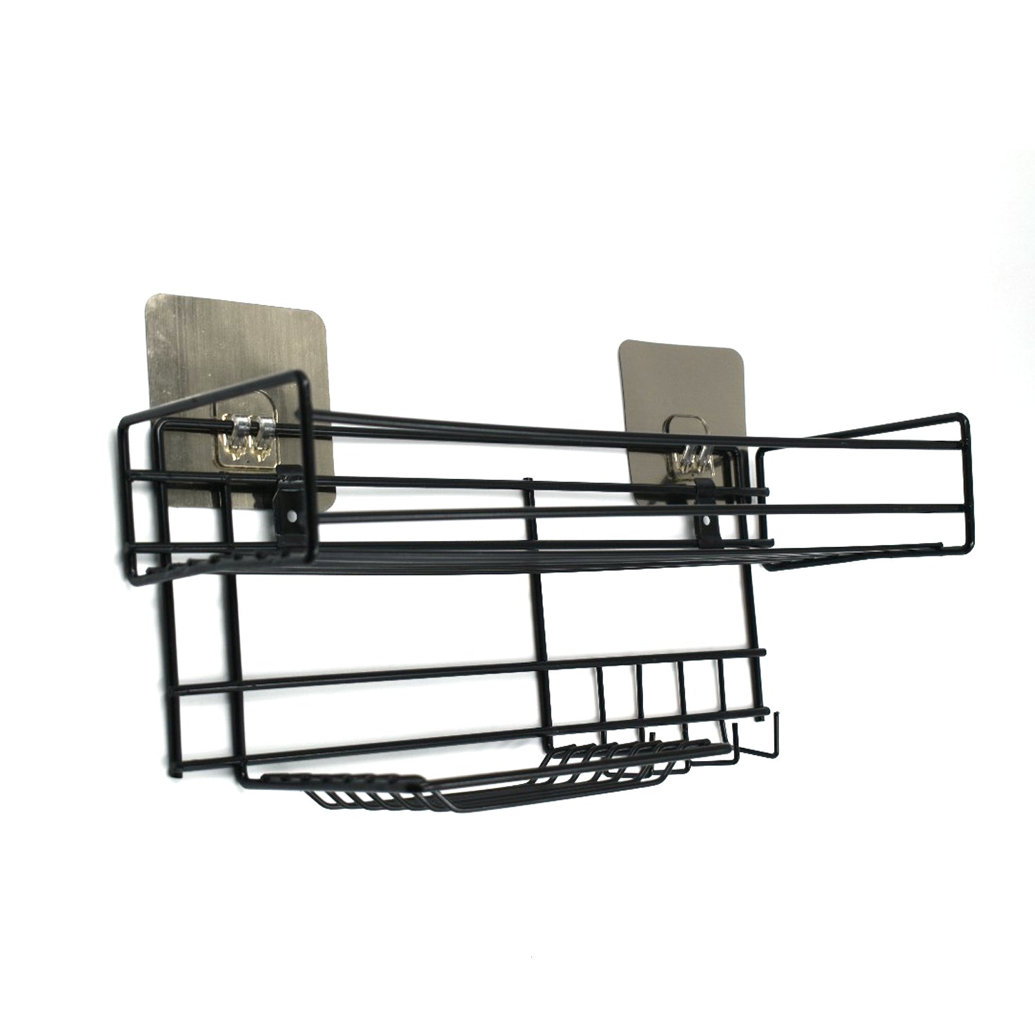 3 in 1 shower shelf rack for holding bathroom essentials.