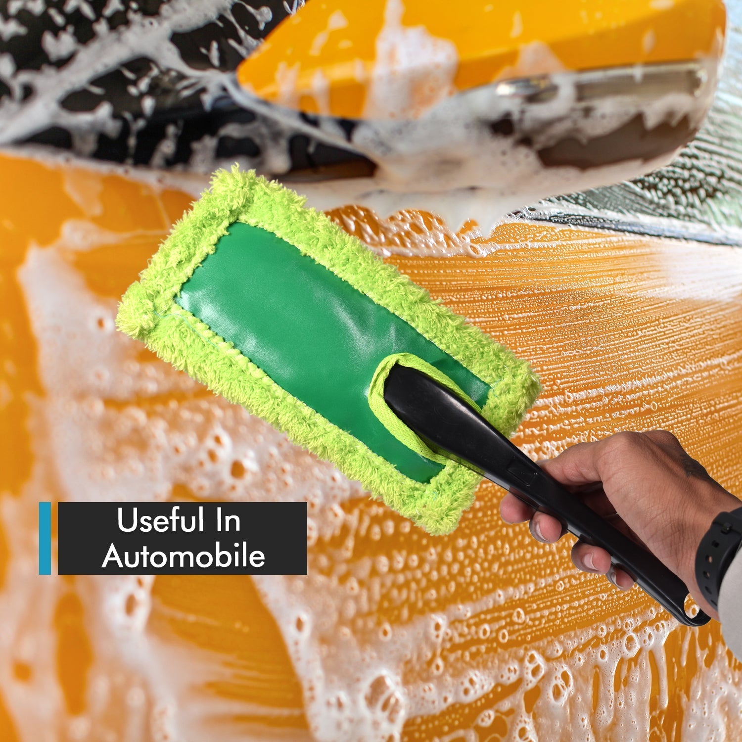 Large microfiber duster for thorough car cleaning