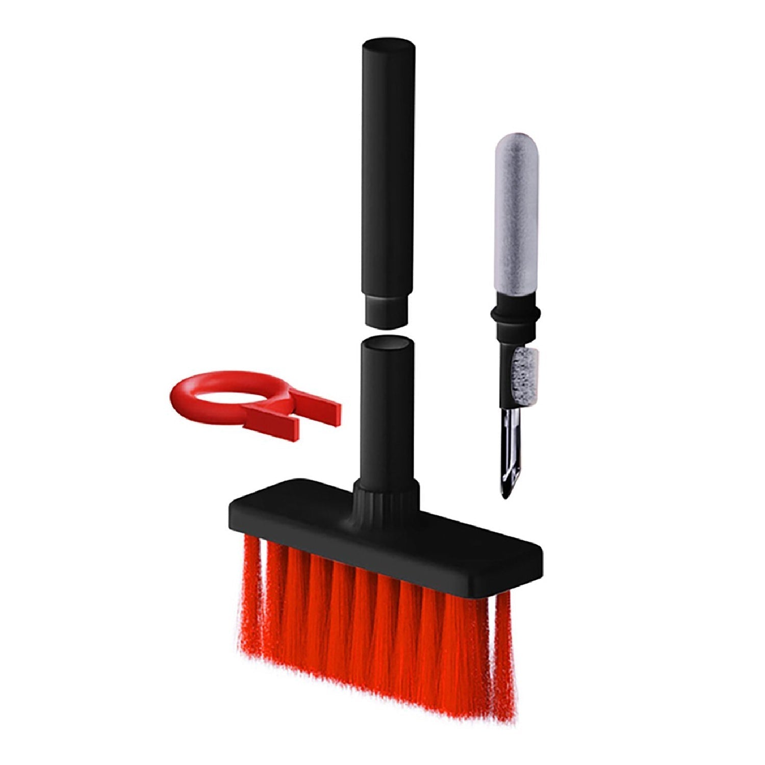 Keyboard cleaning tools with dusters and puller